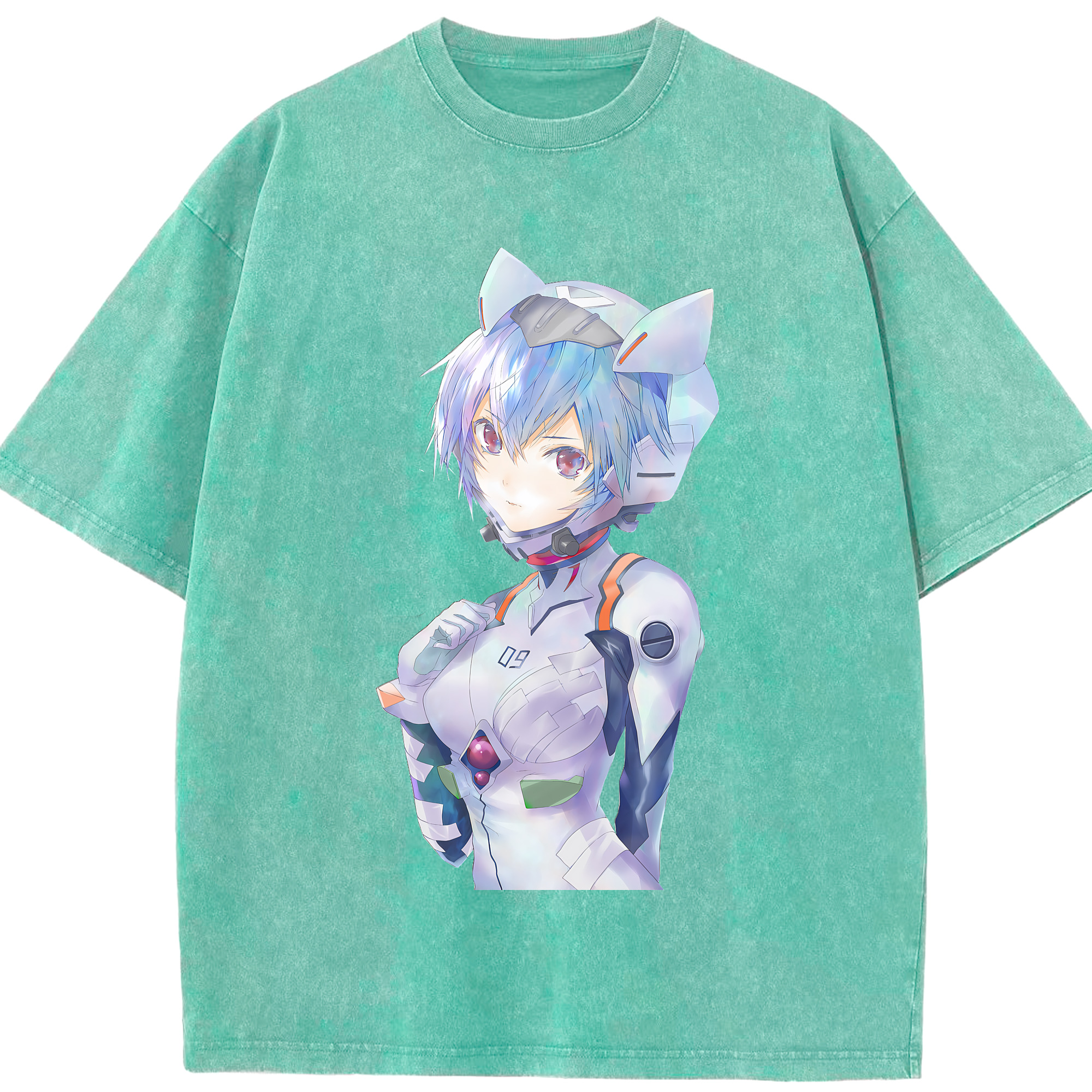 （画像用） EVA 新世紀エヴァンゲリオン 綿100% ヴィンテージ風 半袖Tシャツ（フロントプリント）